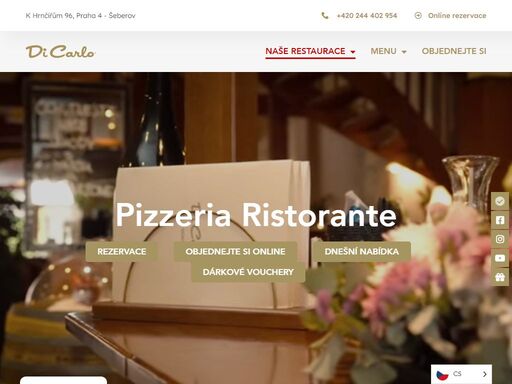 jsme pizzeria ristorante v praze s 20 letou tradicí a místo, kde si užijete chvíle klidu, kvalitní a čerstvé suroviny, útulný interiér a kam se budete spokojeni rádi vracet.