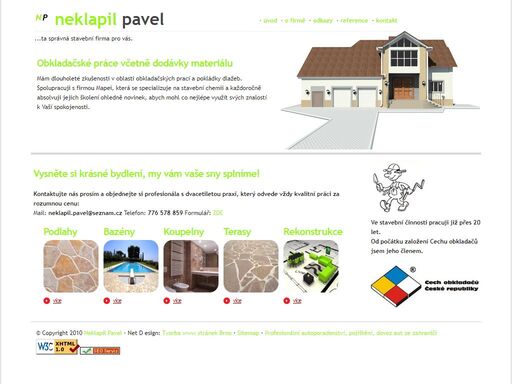 neklapil pavel - obkladač