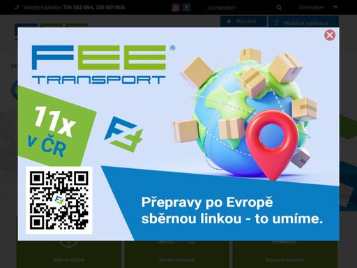 společnost fee transport s.r.o. vám nabízí komplexní dopravní služby. zajistíme silniční, námořní, leteckou, expresní i nadrozměrnou přepravu.