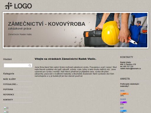 zámečnictví vlašic,jižní morava,kovovýroba,výroba a montáž zábradlí,schodů,schodišť,mříží,bran,garážových vrat i v rámci subdodávek