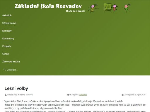 oficiální stránky zš rozvadov