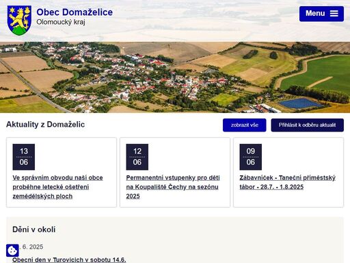 domaželice jsou obec ležící v okrese přerov. katastrální území má rozlohu 427 ha.
