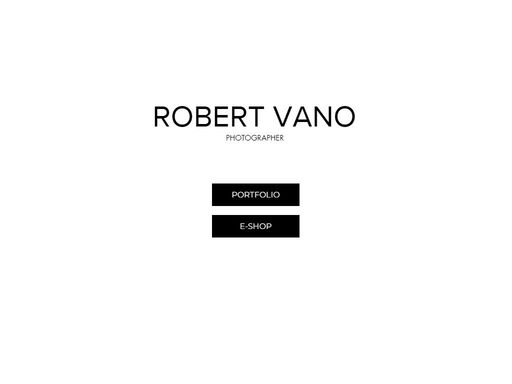 oficiální portfolio fotografa roberta vano