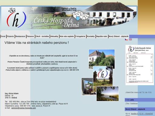 česká hospoda dešná
