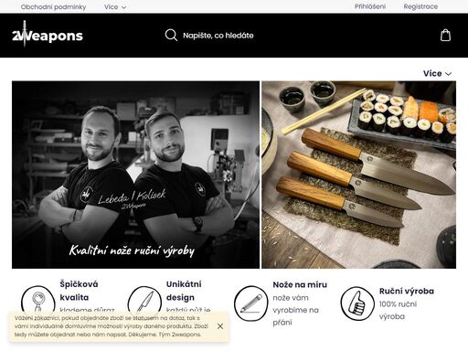 vyrábíme unikátní nože, které spojují kvalitu, špičkové zpracování a neotřelý design. nože od nás tak budou skvělým pomocníkem v kuchyni i v přírodě.