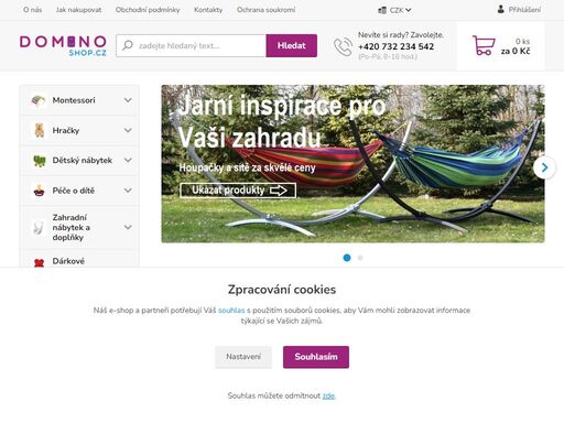 internetový prodejce montessori hraček, dětských hraček a nábytku, zahradního nábytku a dárkových předmětů