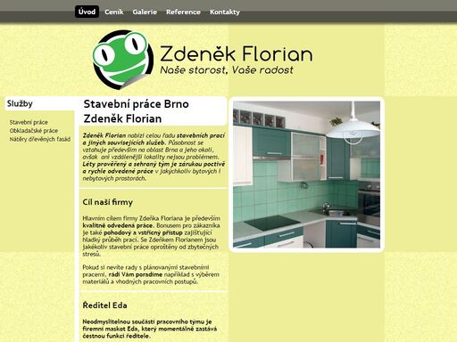 stavební práce brno, slavkov u brna, vyškov. zdeněk florian provádí veškeré stavební práce. prvotřídní kvalita odvedené práce je samozřejmostí.