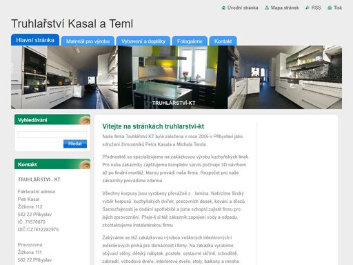 výroba kuchyňských lineky, obývací stěny, nábytek, skříňky a veškerá práce se dřevem. truhlárna v přibyslavi na vysočině.