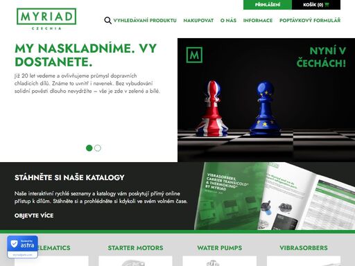 již 24 let vedeme a ovlivňujeme průmysl náhradních dílů pro chladicí zařízení v dopravě. známe ho do detailu. tak dlouho se neudržíte bez pevné reputace – vše je zde v zelené a bílé.