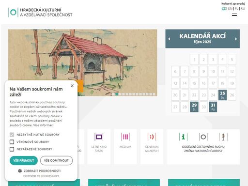 kulturní akce hradec králové, pronájem tribůn nabízí hradecká kulturní a vzdělávací společnost s.r.o.založena městem hradec králové,kulturní služby,akce,letního kina širák v hradci králové.