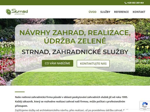 nabízíme služby zahradní architektury, zakládání zahrad, realizace zahrad, zakládání veřejné zeleně, údržba zahrad a zeleně, pokládání travních koberců atd. najdete nás v praze - hostivících, ale působíme v praze a okolí. navštivte náš web.