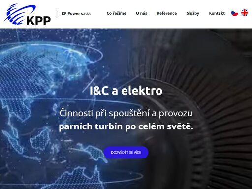činnosti při spouštění a provozu parních turbín po celém světě.