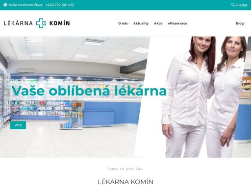 lékárna komín - dveře naší rodinné lékárny jsou vám otevřené...
