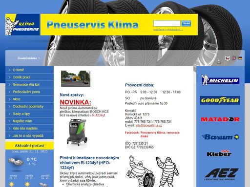 pneuservis klíma