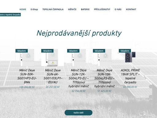 slidingtech s.r.o. – obchod s fotovoltaikou a hybridními měniči, bateriemi, tepelnými čerpadly a fotovoltaikou. velkoobchod i maloobchod pro instalační firmy.