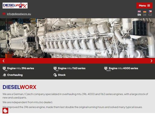 we specialize in overhauling mtu engines. we offer upgraded engines, the highest warranty, and 24/7 technical support is a given.