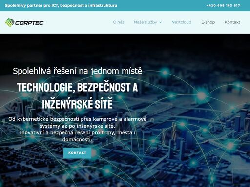 corptec poskytuje řešení jako jsou kybernetická bezpečnost a cloudová úložišťě. zabezpečte svá data s naším nextcloud hostingem splňujícím gdpr.