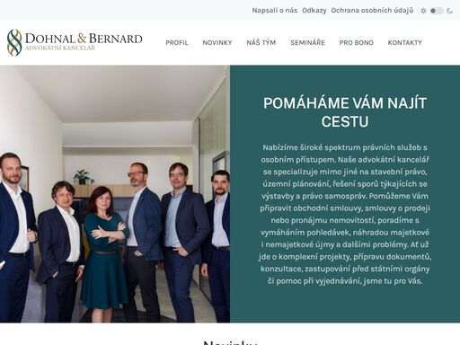 advokátní kancelář dohnal & bernard, s.r.o. nabízí své služby v táboře a v jílovém u prahy v oblastech občanského, realitního, správního, trestního, obchodního i pracovního práva.