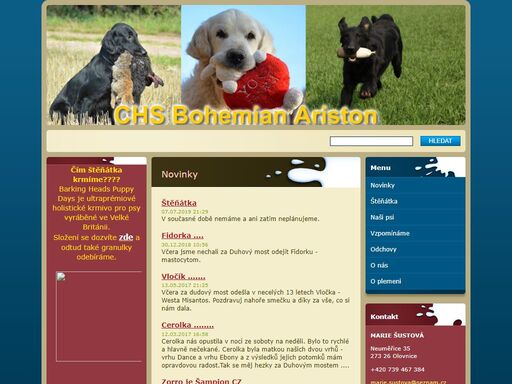 chs zlatých & flat coated retrieverů / golden & flat coated retriever kennel