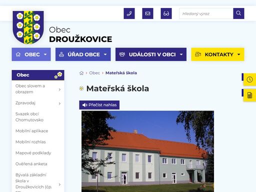 oficiální stánky obce droužkovice