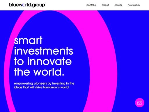 die blueworld.group vereint die drei kernbestandteile des unternehmertums: gründen, investieren und entwickeln. als kapitalgeber und innovator agiert die blueworld.group für ambitionierte und etablierte unternehmen verschiedenster branchen.