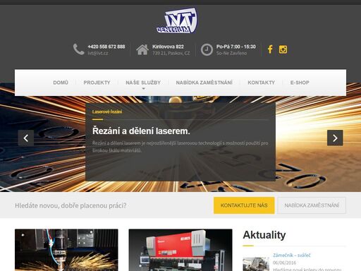 naše firma sídlící v paskově nedaleko ostravy nabízí technologii pálení laserem a výrobu kovových dílců.