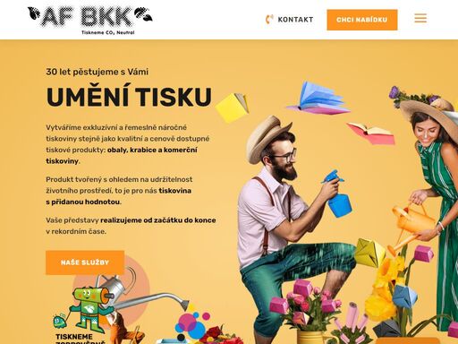 v tiskárně af bkk realizujeme vaše plány od grafického návrhu, přes kvalitní tisk, knihařské zpracování až po kompletaci a distribuci k cílovému zákazníkovi.