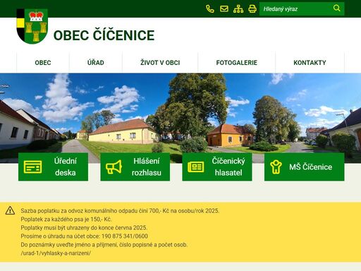 oficiální stránky obce