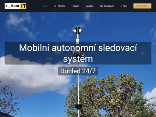 mobilní autonomní kamerový systém na stavbu, koncert, parkoviště a další místa, která jsou nevhodná pro umístění pevného kamerového systému.