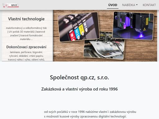 zakázková i vlastní výroba, tisk, značení - k radosti i užitku