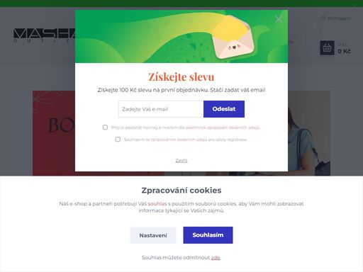 e-shop s outdoroovým vybavením