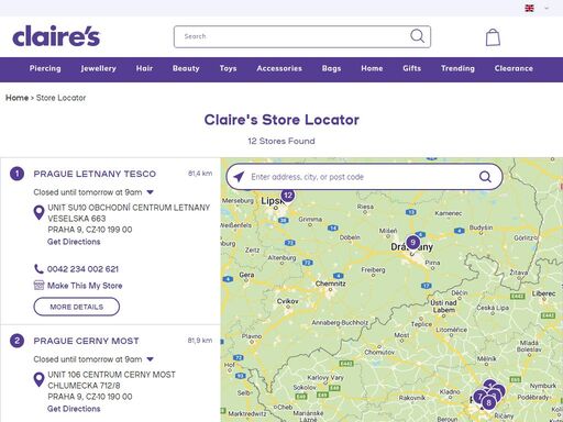 looking for ear piercings & accessories near you?  claire's is a full jewellery & toy store along with kids birthday party venues.  find a location near you.