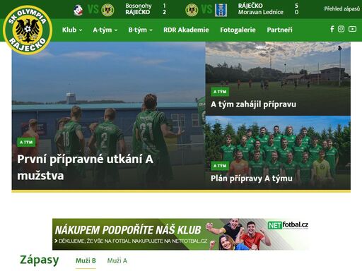 sk olympia ráječko - oficiální stránky fotbalového klubu