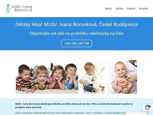 dětská ordinace poskytuje komplexní služby lékaře pro děti a dorost. stanovení diagnózy, následná léčba, očkování, biolampa, inhalace. navštivte náš web. dětský lékař, pediatr české budějovice, mudr. ivana borovková.