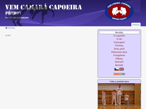 aktuální novinky a sdělení klubu vem camará capoeira přerov.