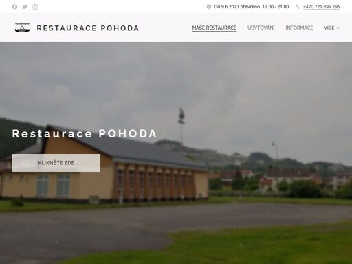 www.restauracepohoda-velkehydcice.cz