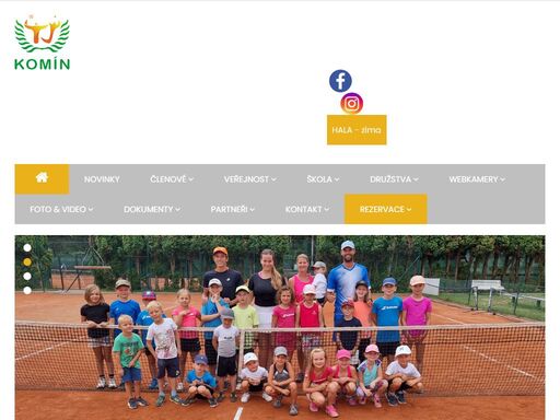 oficiální webové stránky tenisového oddílu brno-komín