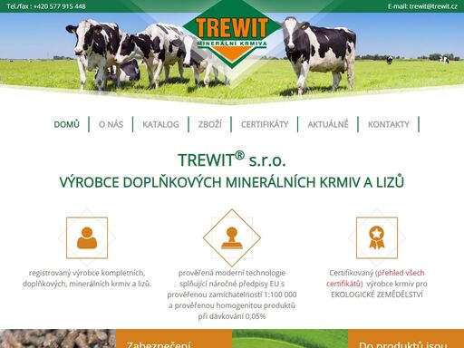 trewit - výrobce doplňkových minerálních krmiv a lizů