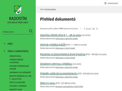 www.obecradostin.cz