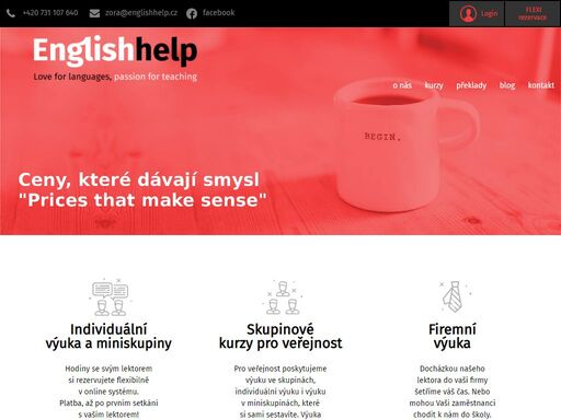 jazykové studio english help nabízí flexibilní výuku jazyků, komplexní jazykové služby vč.překladů a tlumočení.