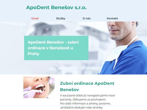 zubní ordinace apodent benešov