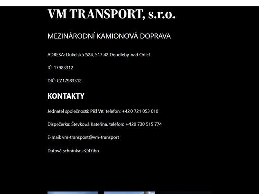 www.vm-transport.cz