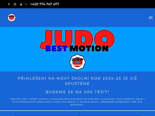 judo best motion je oddíl juda, který provozuje kroužky juda pro děti na základních školách v praze a pořádá začátečnické kurzy pro dospělé v sokole michle.