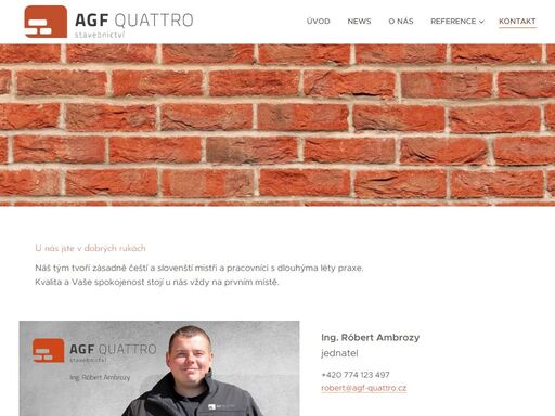 kontakt agf quattro spol s r.o., telefoní číslo, sídlo a fakturace