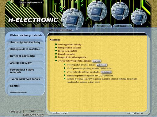 h-electronic - tvorba webových aplikací