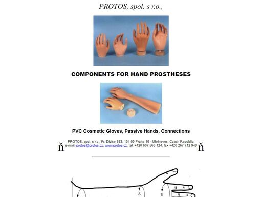 passive hand prostheses components