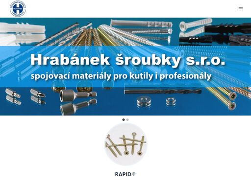 velkoobchod, internetový obchod s turbo šrouby, stavební vruty rapid, nerez šrouby, prodáváme i na slovensko - skrutky rapid, turbo skrutky.