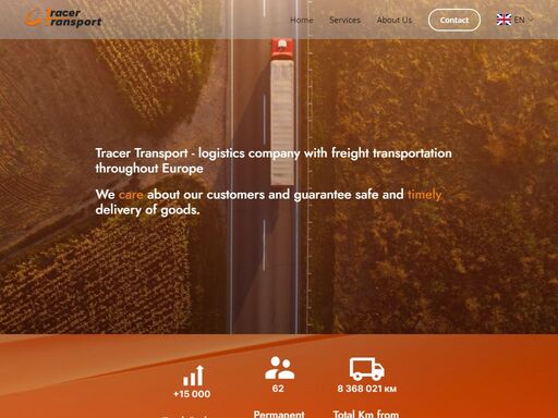 tracer transport poskytuje spolehlivá a efektivní logistická řešení pro vaši nákladní dopravu v evropě. kontaktujte nás pro bezpečné a včasné dopravní služby.