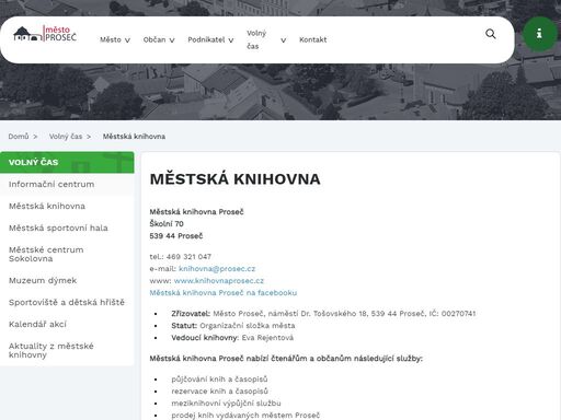 www.mestoprosec.cz/volny-cas/mestska-knihovna