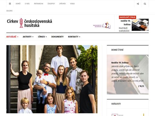 třetí největší křesťanská církev v české republice, oficiální stránky ústřední rady v praze